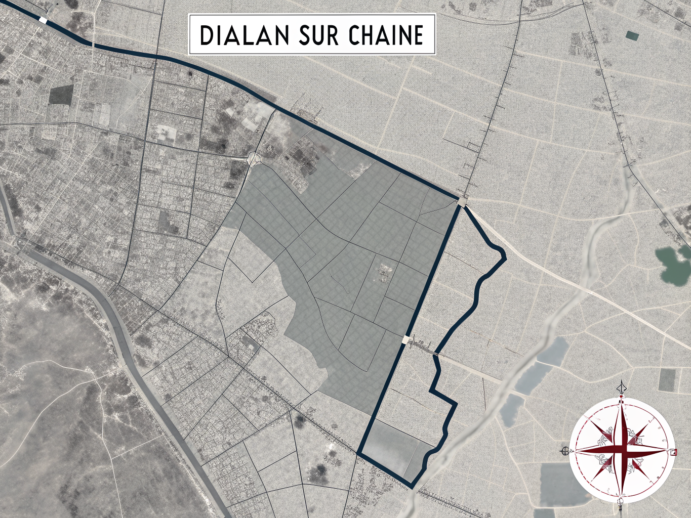 Map of Dialan sur Chaîne
